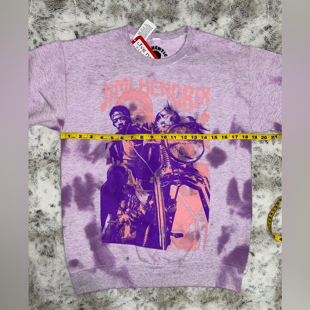 π NWT Jimi Hendrix Live Nation Officially Licensed Crewneck Tie Dye Sweatshirt - Picture 9 of 11